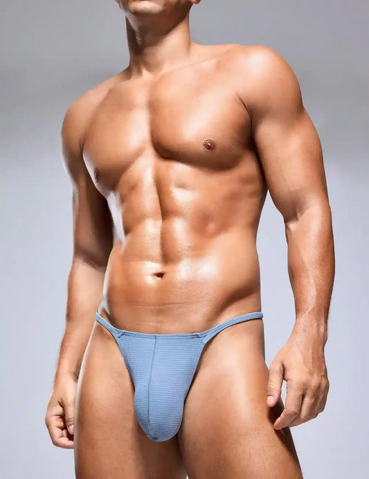 Colour Skinny Bikini Thong - Grey